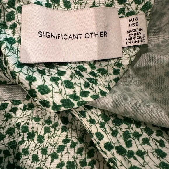 Significant Other Green Floral Maxi Dress - Picture 3 of 10